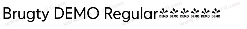 Brugty DEMO Regular字体转换